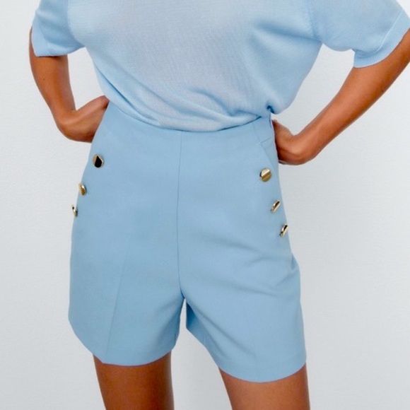 ZARA High Waist Royal Shorts - Picture 2 of 14